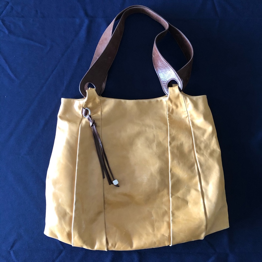 HOBO Mustard Yellow Leather Handbag